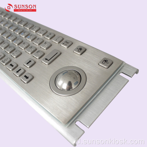 Keyboard Metal Anti huru hara dengan Touch Pad